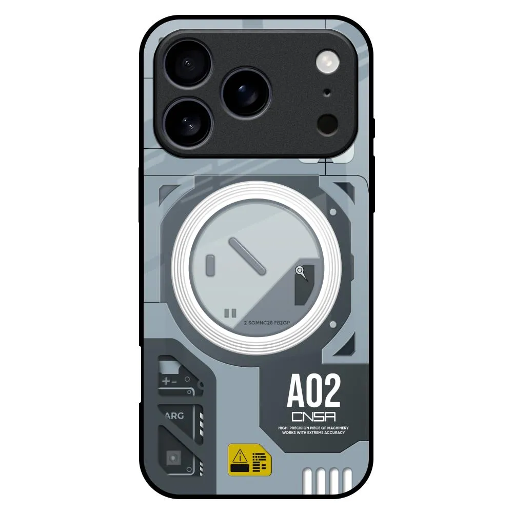 Ergonomic grip Modern Technology Glass Case for iPhone 17 Pro Max