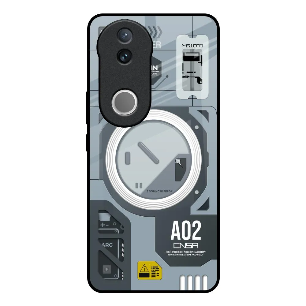 Flexible Build Form Printed Artwork Modern Technology Glass Case for IQOO Z10R 5G