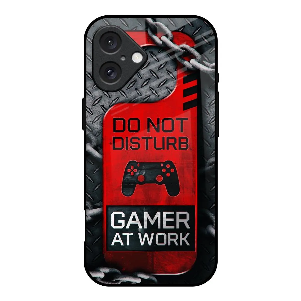 Creative Artwork Durable Detail Do No Disturb Glass Case For iPhone 16