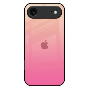 Pastel Pink Gradient Glass Case For iPhone 17 Air Color Pattern