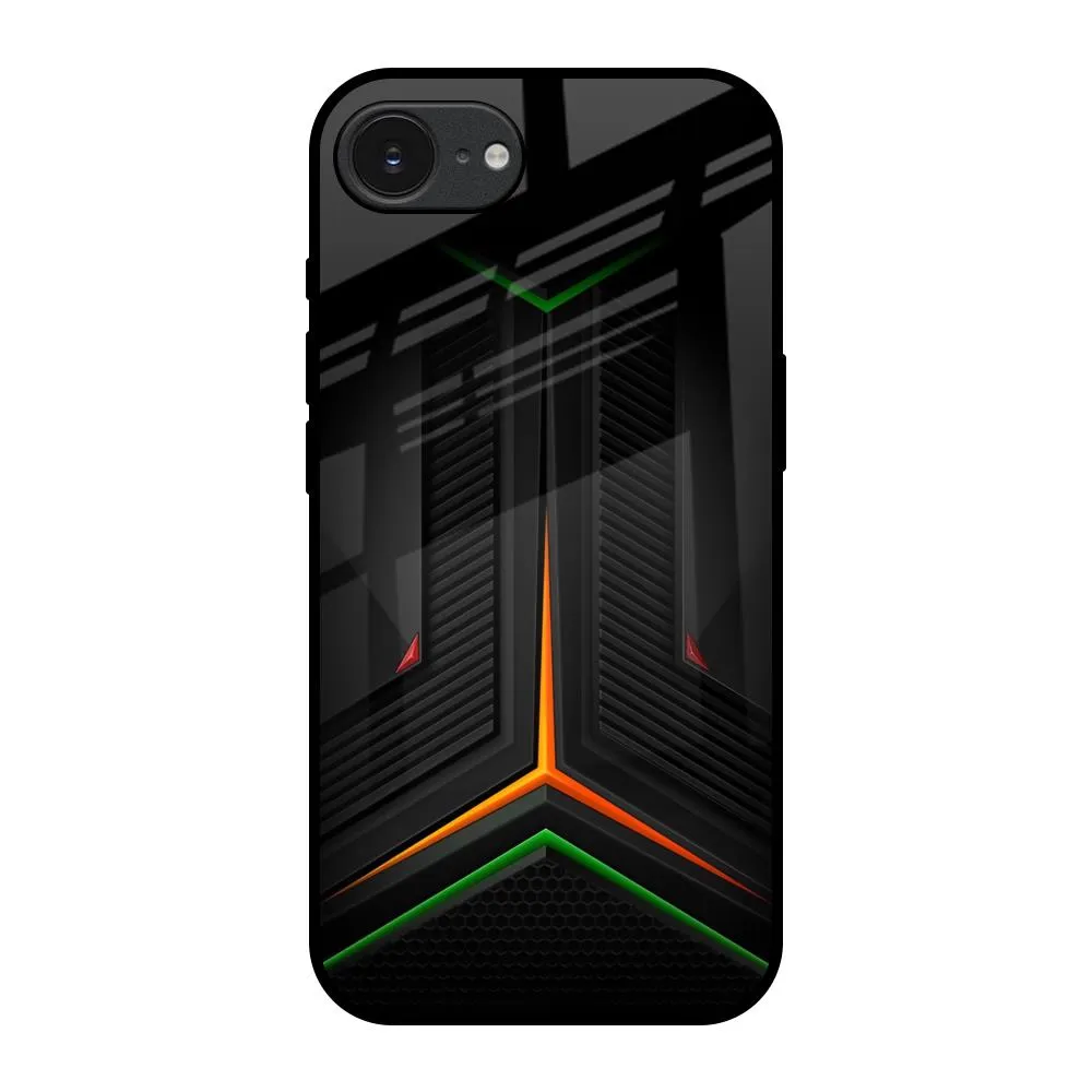 Durable Grip Rugged Outline Modern Ultra Chevron Glass Case for Apple iPhone 16e