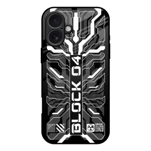 Sleek Edge Design Monochrome Magic Glass Case for iPhone 17