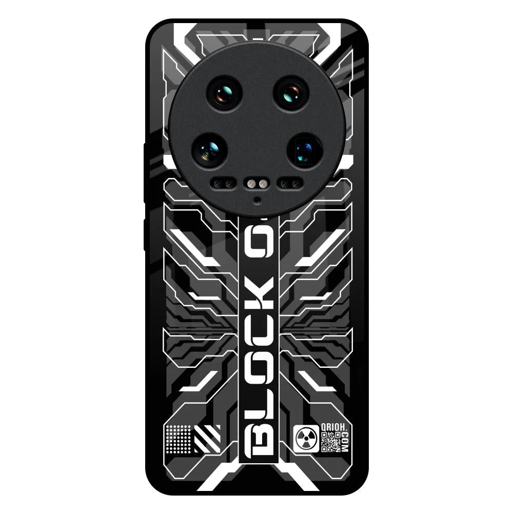 Protective Frame Design Monochrome Magic Glass Case for Mi 14 Ultra 5G