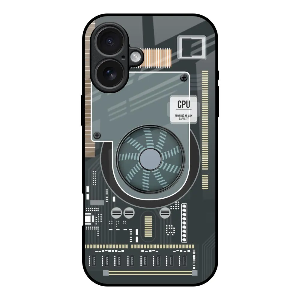 Gift Choice Motherboard Circuit Glass Case for iPhone 17