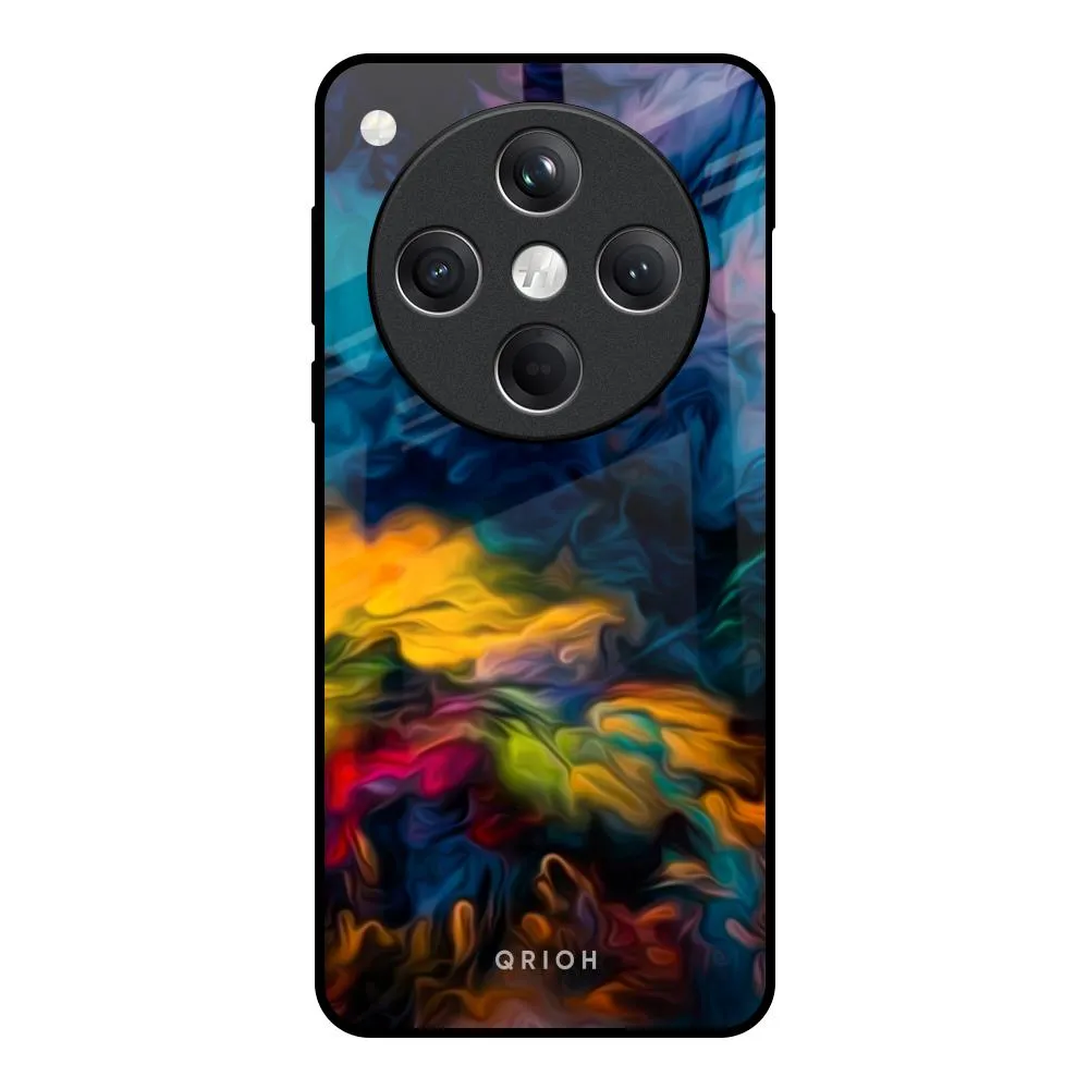 Multicolor Oil Painting Glass Case for Oppo Find X8 5G Easy Access
