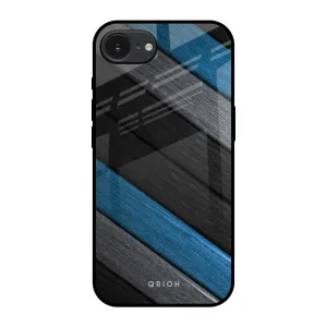 Soft Silicone Multicolor Wooden Effect Glass Case for Apple iPhone 16e