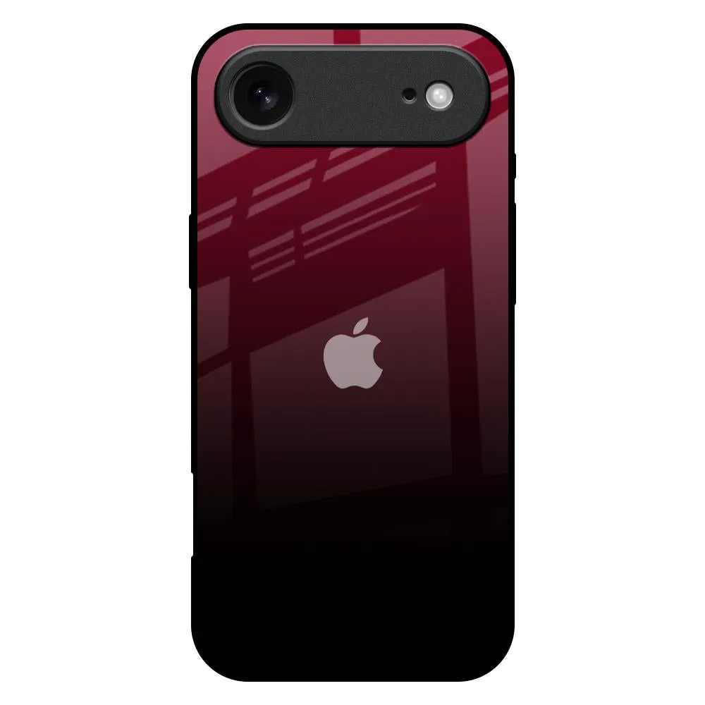 Smooth Feel Light Shield Wine Red Glass Case For iPhone 17 Air