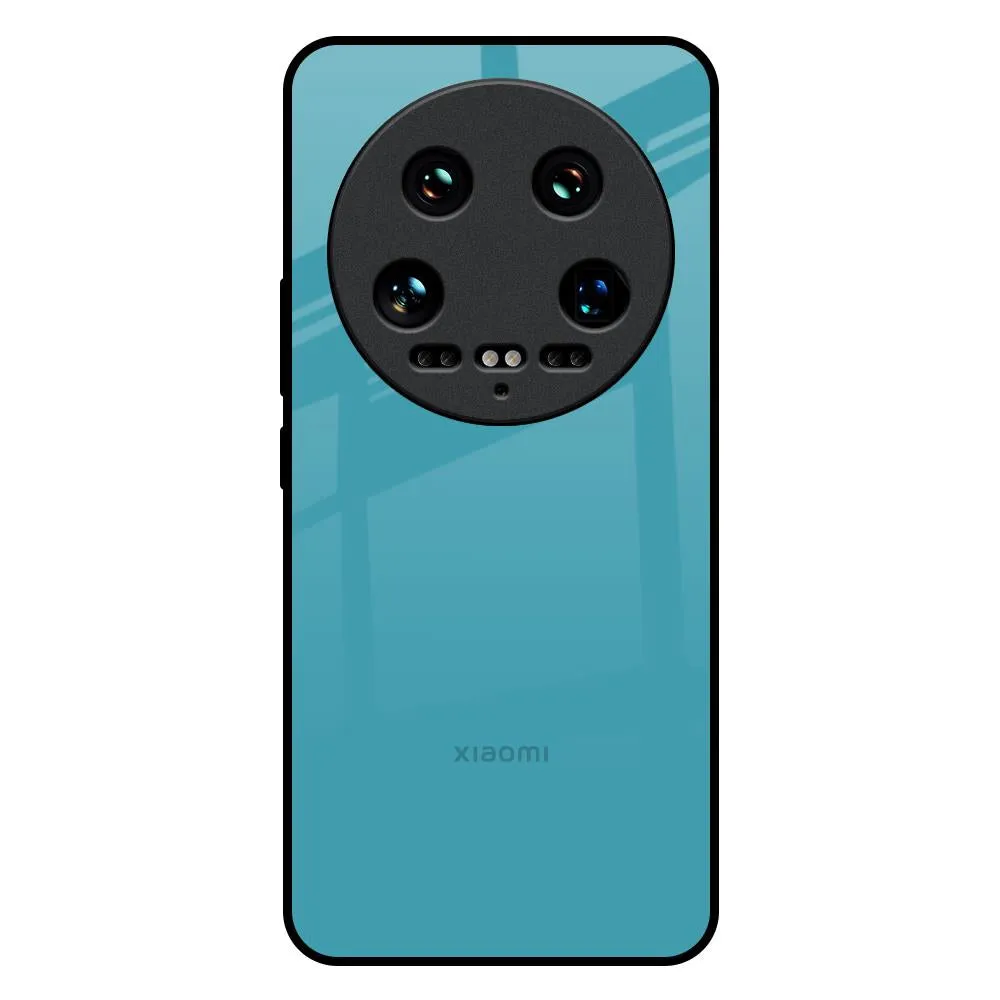 Oceanic Turquiose Glass Case for Mi 14 Ultra 5G Durable Detail Elegant Look