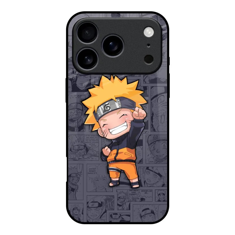 Orange Chubby Glass Case for iPhone 17 Pro Compact Pattern daily accessory