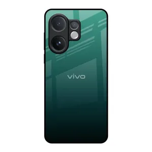 Casual Look Minimal Feature Palm Green Glass Case For Vivo V60 5G