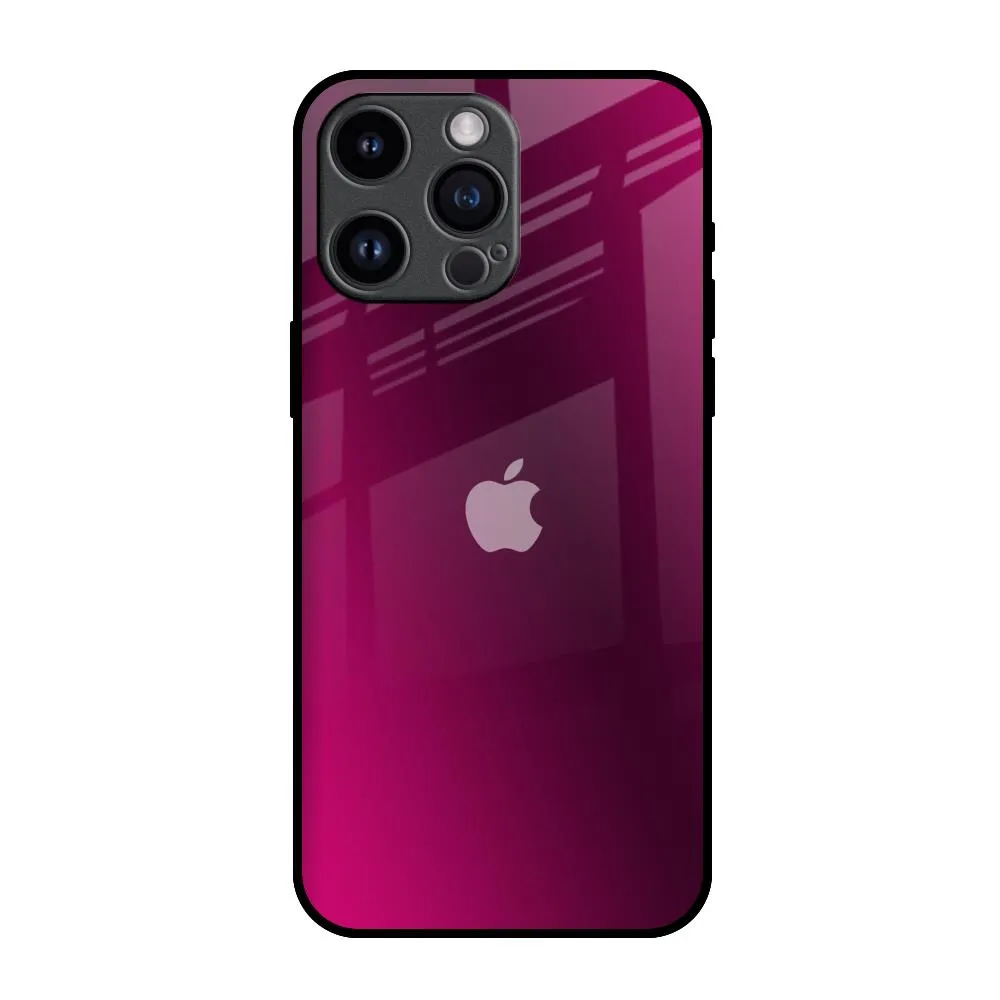 Student Friendly Pink Burst Glass Case for iPhone 14 Pro Max