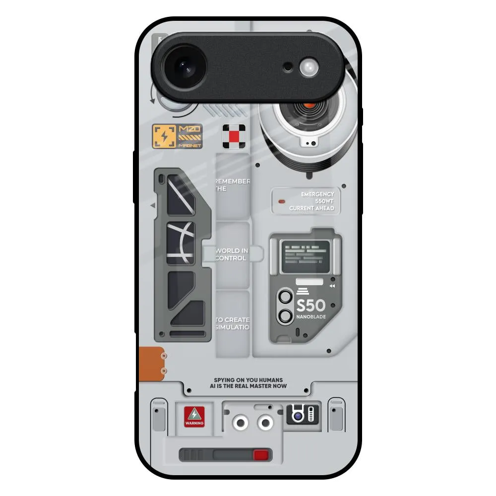 Plasma Shield Glass Case for iPhone 17 Air metal frame Customizable Option