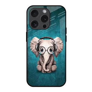 Adorable Baby Elephant Glass Case For iPhone 15 Pro Daily Carry