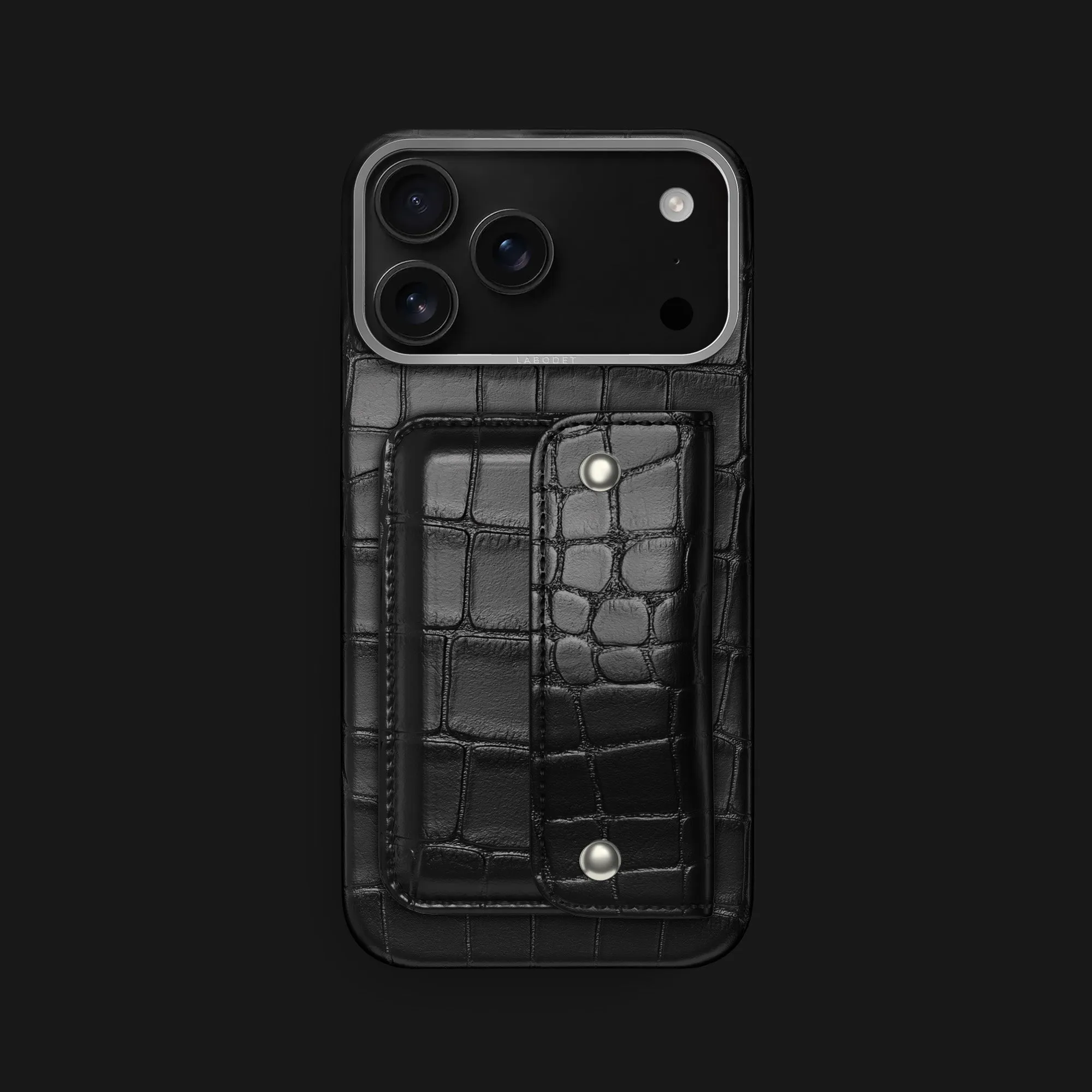 Premium Detail Envelope Case Edition Black For iPhone 17 Pro Max In Alligator