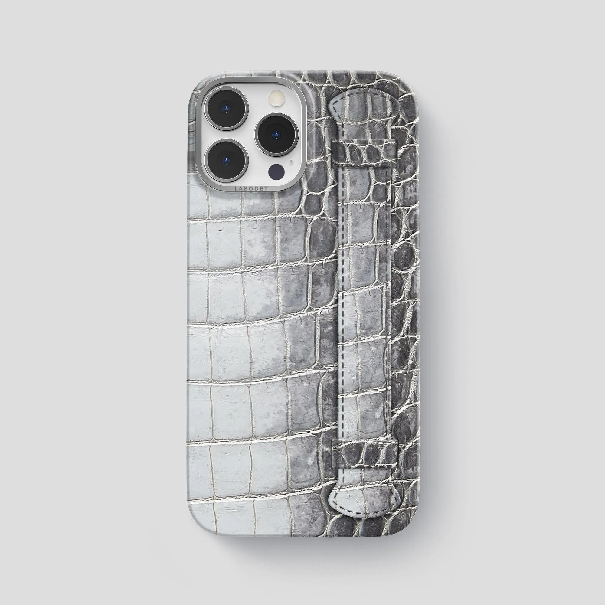 Protective Pattern Handle Case For iPhone 14 Pro Max In Himalayan Crocodile