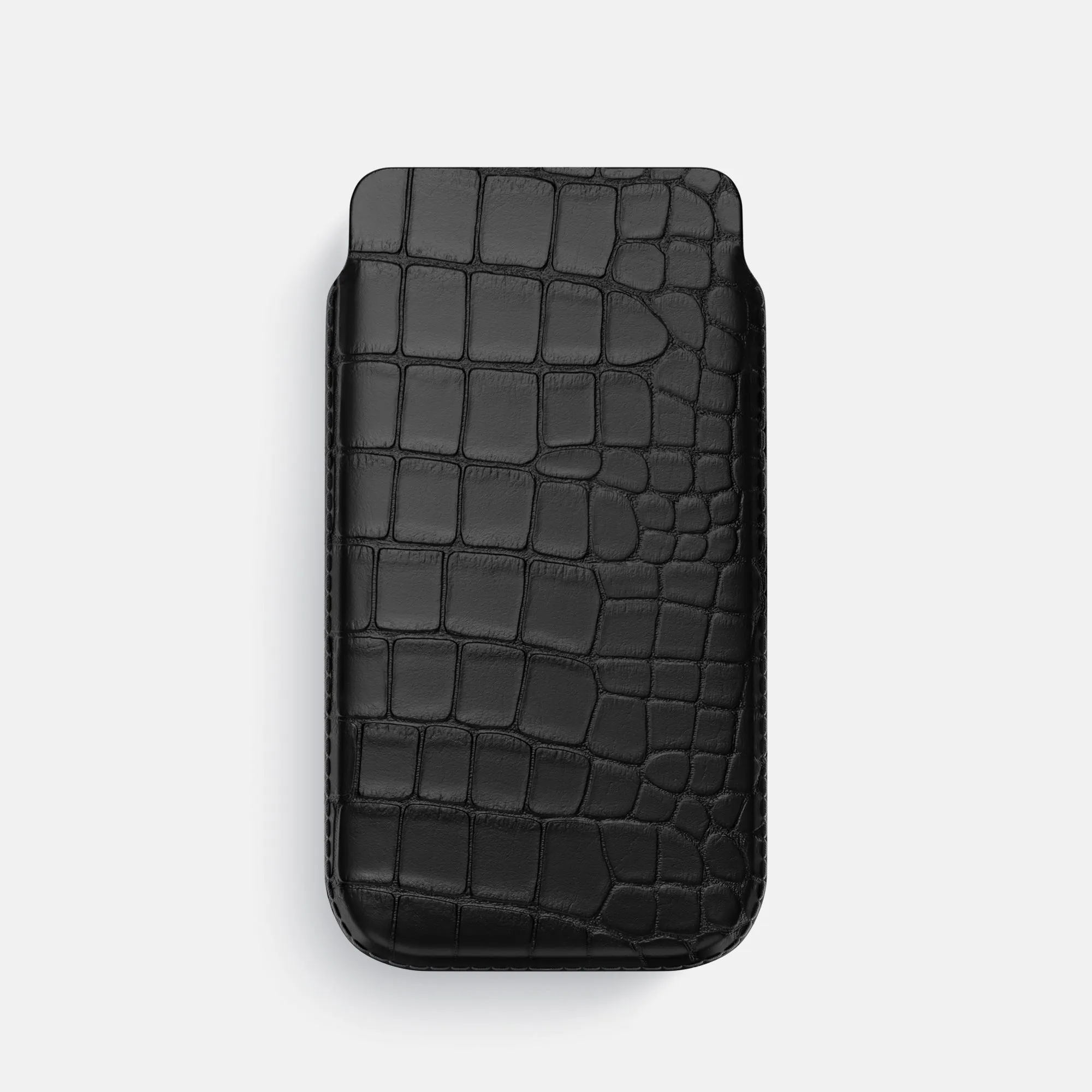Stylish Edge Comfort Pattern Texture Pouch Case For iPhone 17 Pro In Alligator