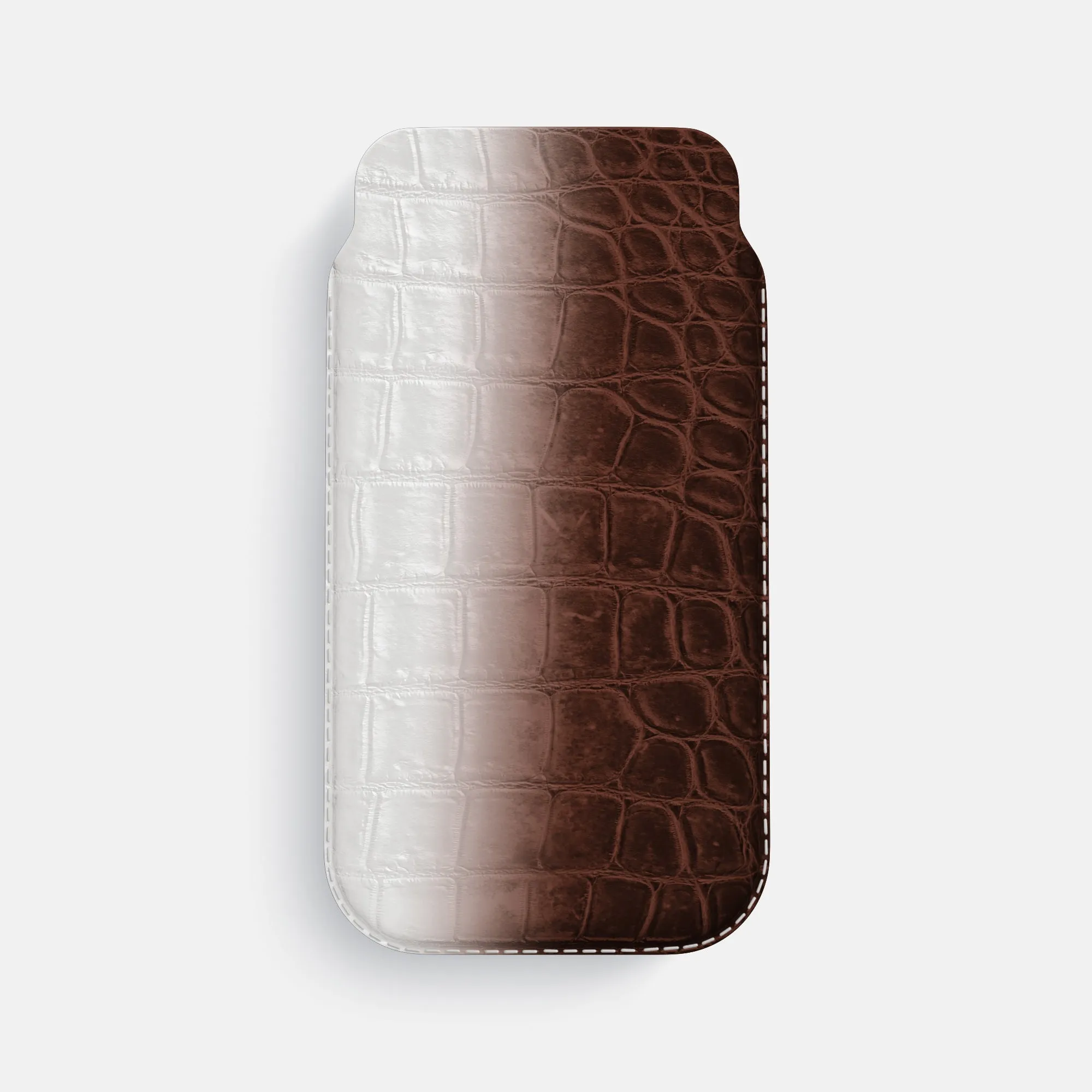 Vivid Texture Pouch Case For iPhone 17 Pro Max In Himalayan Crocodile