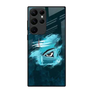 Hybrid Look Sleek Profile Power Of Trinetra Glass Case For Samsung Galaxy S22 Ultra 5G