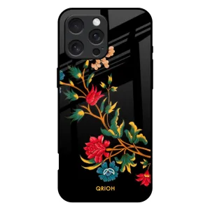 Shock Guard Dazzling Art Glass Case for iPhone 16 Pro Max