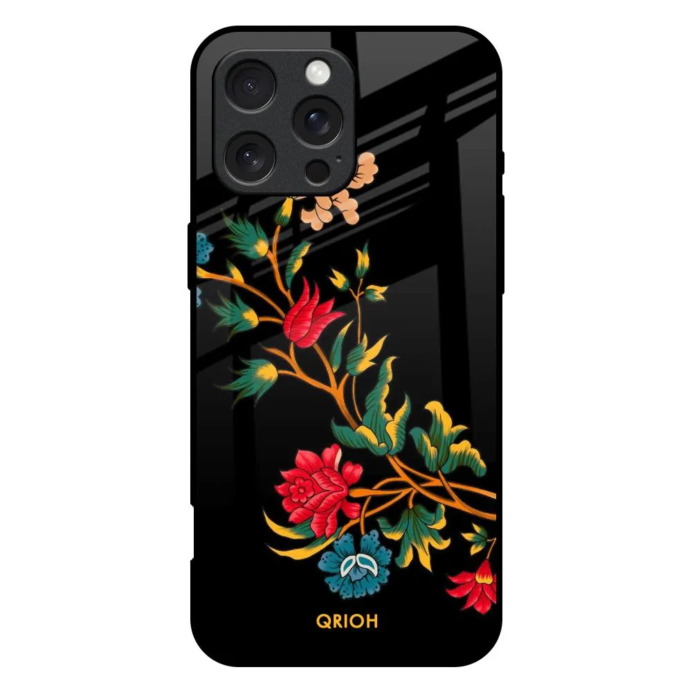 Shock Guard Dazzling Art Glass Case for iPhone 16 Pro Max