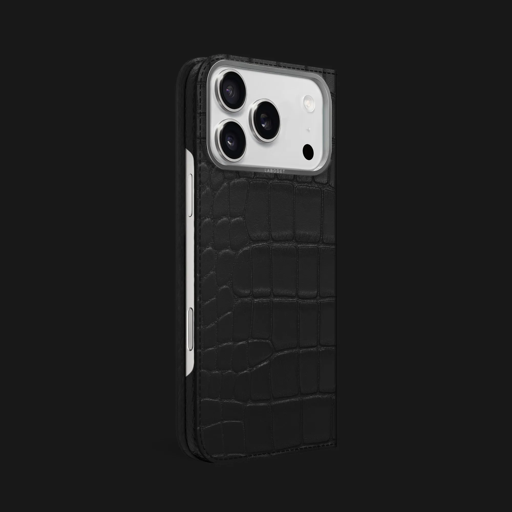 Folio Case Edition Black For iPhone 17 Pro Max In Alligator Light Structure Smooth Shield