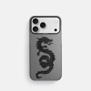Grip Layer Premium Build Layer Classic Case With Carbon Dragon For iPhone 17 Pro In Calf