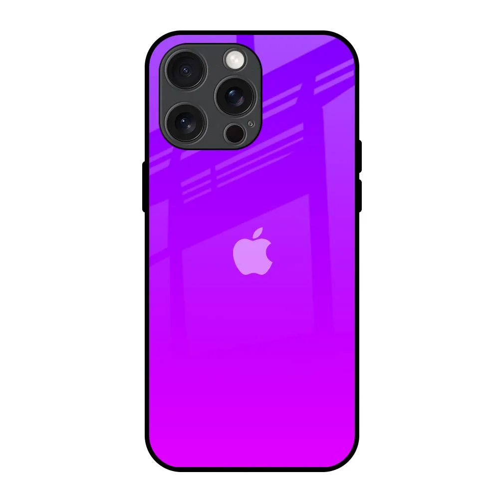 Soft Silicone Purple Pink Glass Case for iPhone 15 Pro Max