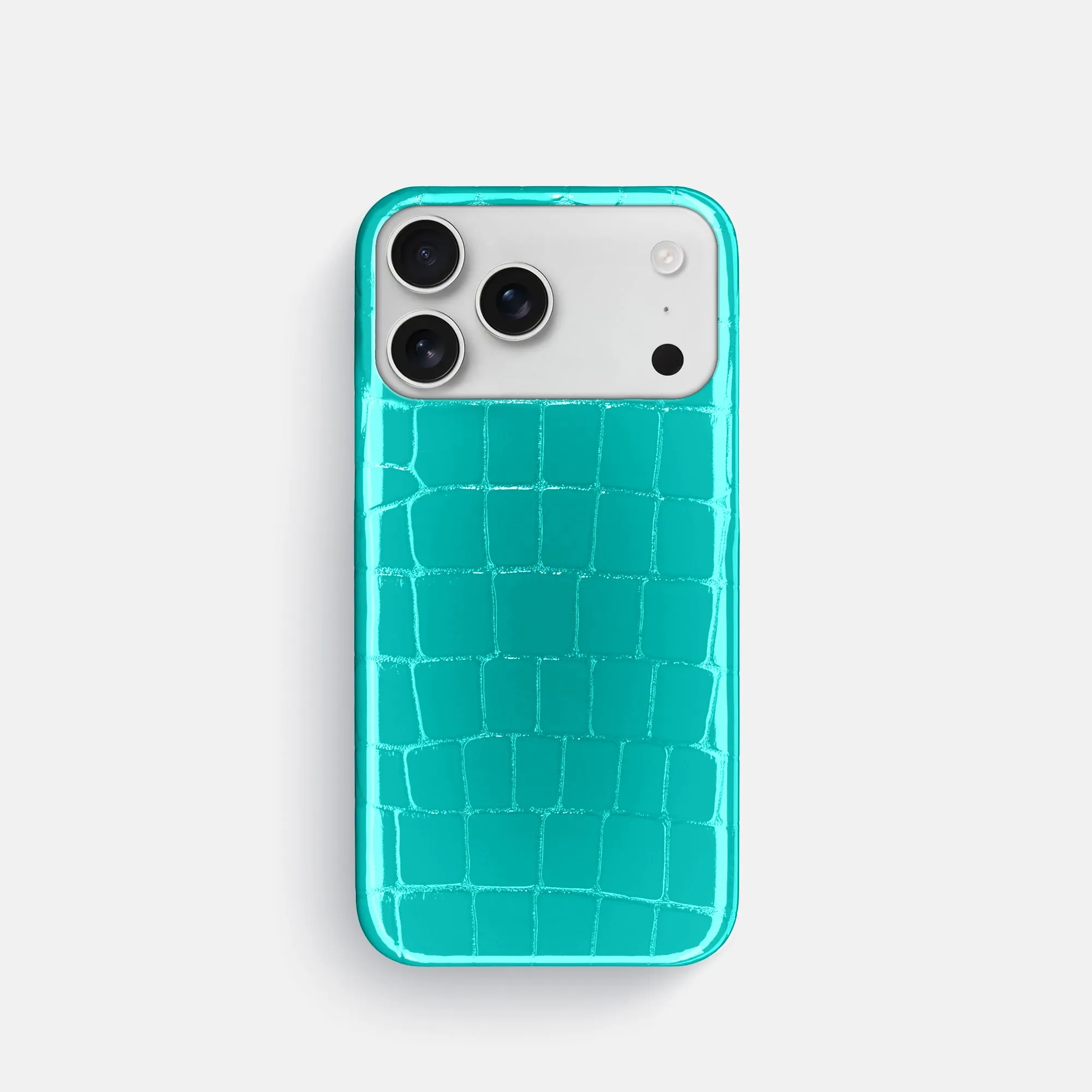Durable Shell Gradient Design Slim Case For iPhone 17 Pro In Shiny Alligator