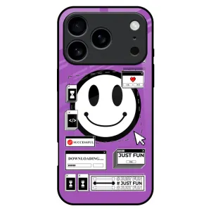 Code with Smile Glass Case for iPhone 17 Pro Max Portable Shield