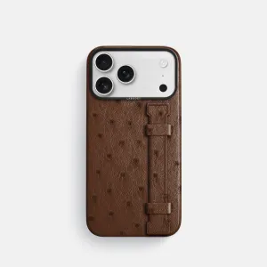 Subtle design Smooth Detail Handle Case For iPhone 17 Pro In Ostrich