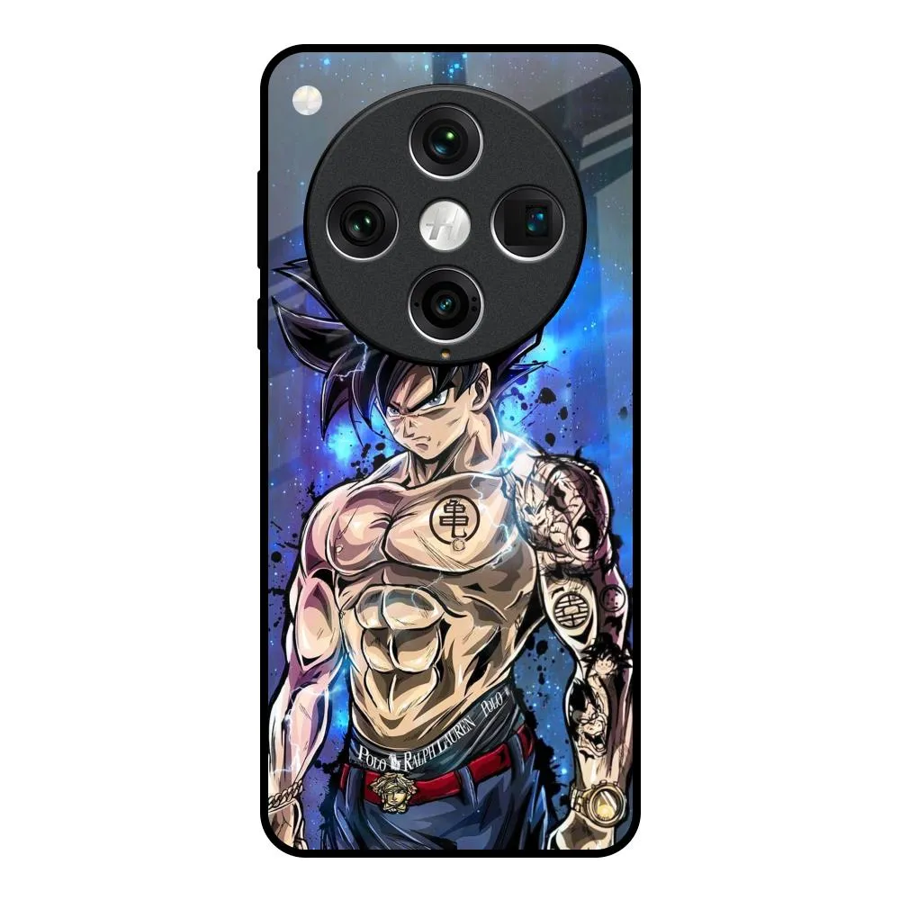 Hybrid Detail Branded Anime Glass Case for Oppo Find x8 Pro