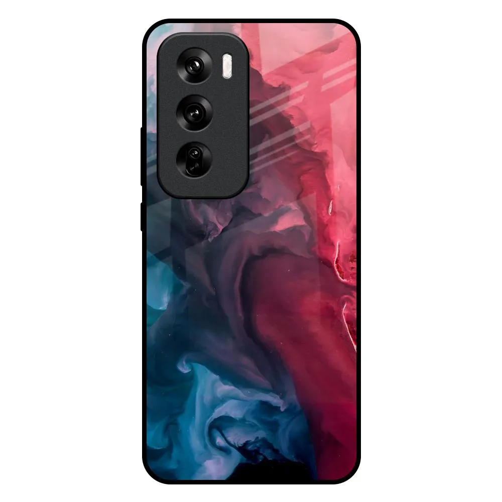 Everyday Comfort Blue & Red Smoke Glass Case for Oppo Reno 12 Pro 5G