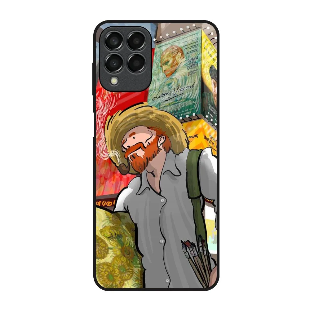 Comfort Fit Edge Loving Vincent Glass Case for Samsung Galaxy M53 5G