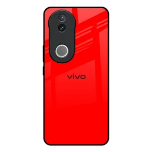 Travel Ready Protective Build Texture Blood Red Glass Case for IQOO Z10R 5G