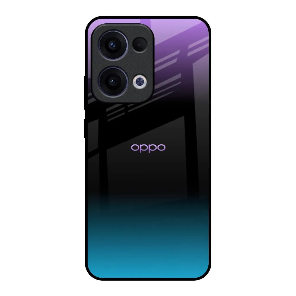 Purplemarine Glass Case for Oppo Reno13 5G Luxury Texture Finish Color Gradient
