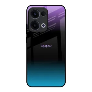 Purplemarine Glass Case for Oppo Reno13 5G Luxury Texture Finish Color Gradient