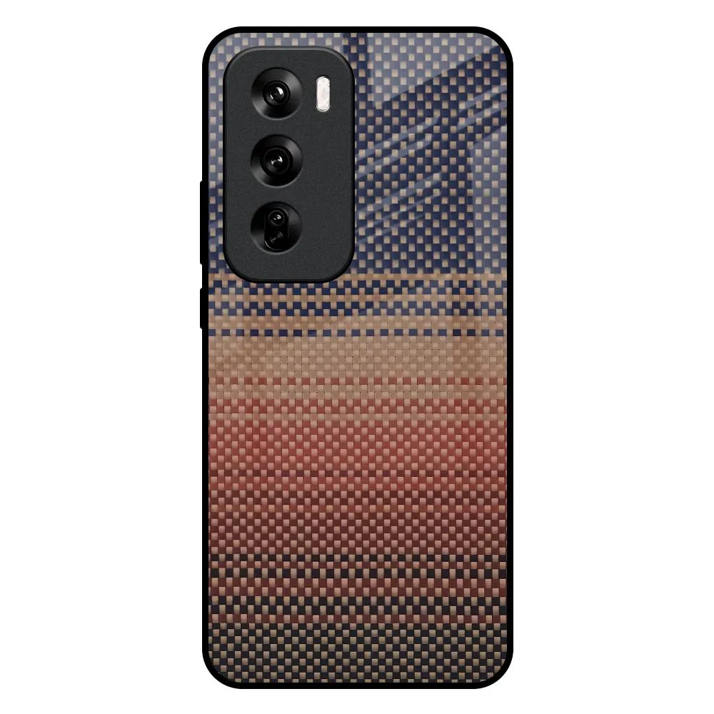 Fiber Artistry Glass Case for Oppo Reno 12 Pro 5G Minimal Design Polished Edge