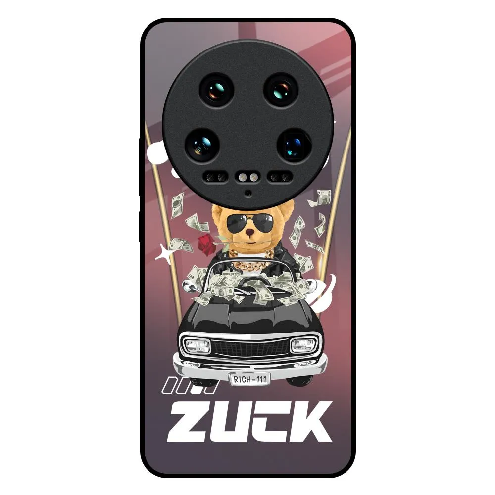 Glossy Finish Look Money Madness Glass Case for Mi 14 Ultra 5G