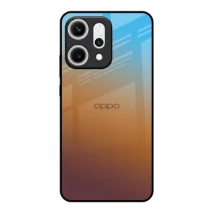 Soft Feelings Durable Edge Layer Rich Brown Glass Case for Oppo Reno14 5G