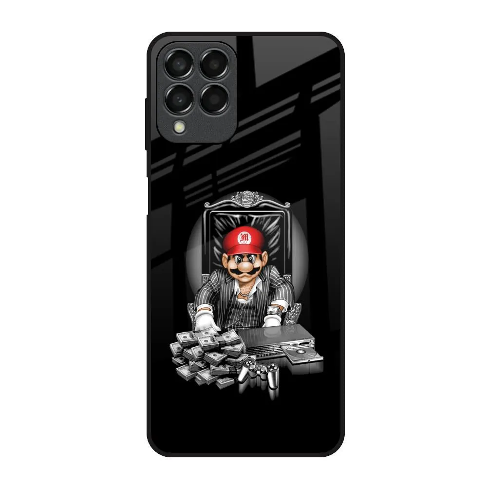 Dark Secret Glass Case for Samsung Galaxy M53 5G Grip Enhanced