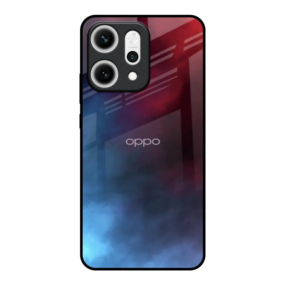 Smokey Watercolor Glass Case for Oppo Reno14 5G High End Look