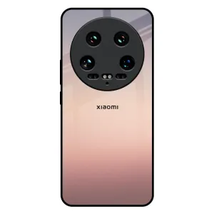 Golden Mauve Glass Case for Mi 14 Ultra 5G Stylish Layer Texture