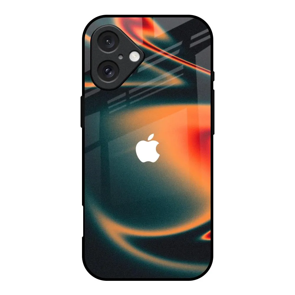 Stylish Shape Dusty Galaxy Glass Case for iPhone 16
