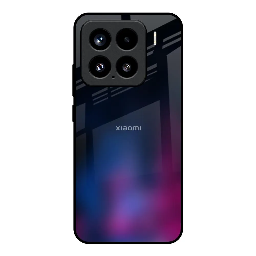 Pink Smudge Glass Case for Mi 15 5G Classic Texture