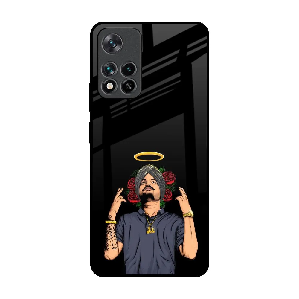 Punjabi Singer Poster Glass Case for Mi 11i Office use Hybrid Pattern Design