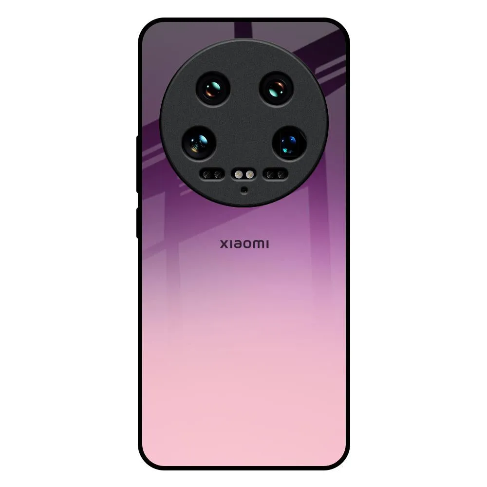 Purple Gradient Glass case for Mi 14 Ultra 5G Matte Texture