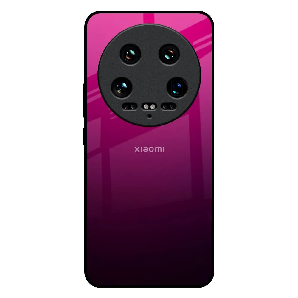 daily protection Strong Surface Purple Ombre Pattern Glass Case for Mi 14 Ultra 5G