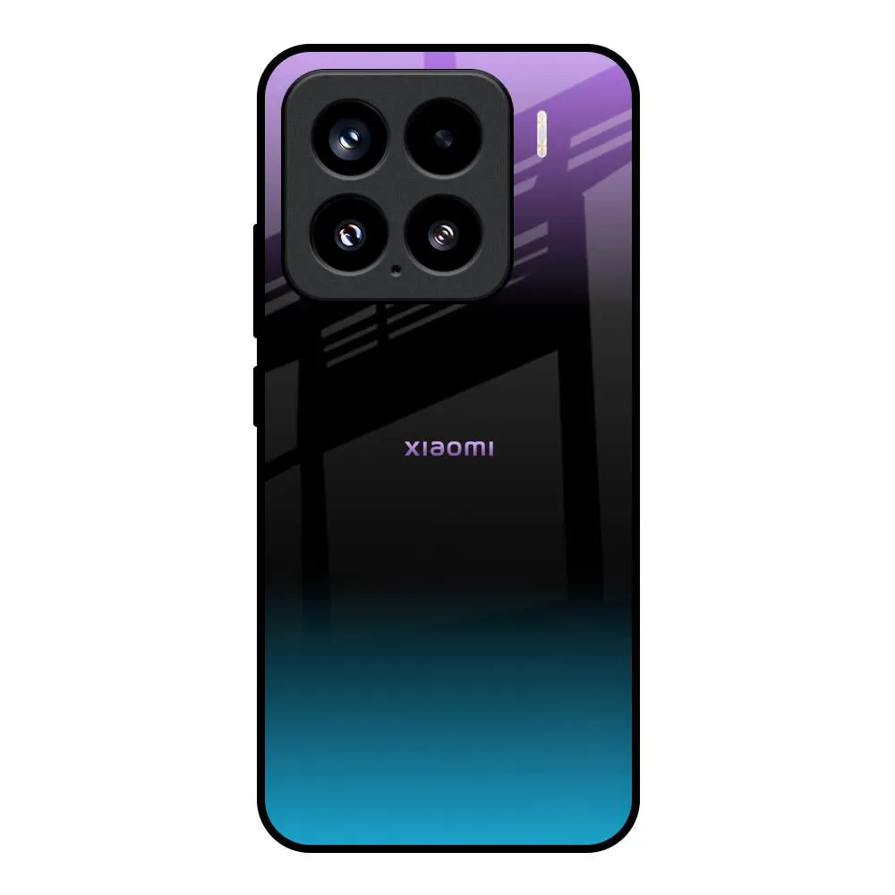 Purplemarine Glass Case for Mi 15 5G Stylish Surface Design Lightweight Shell