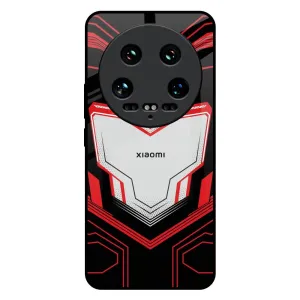 Quantum Suit Glass Case For Mi 14 Ultra 5G Elegant Pattern dust protection