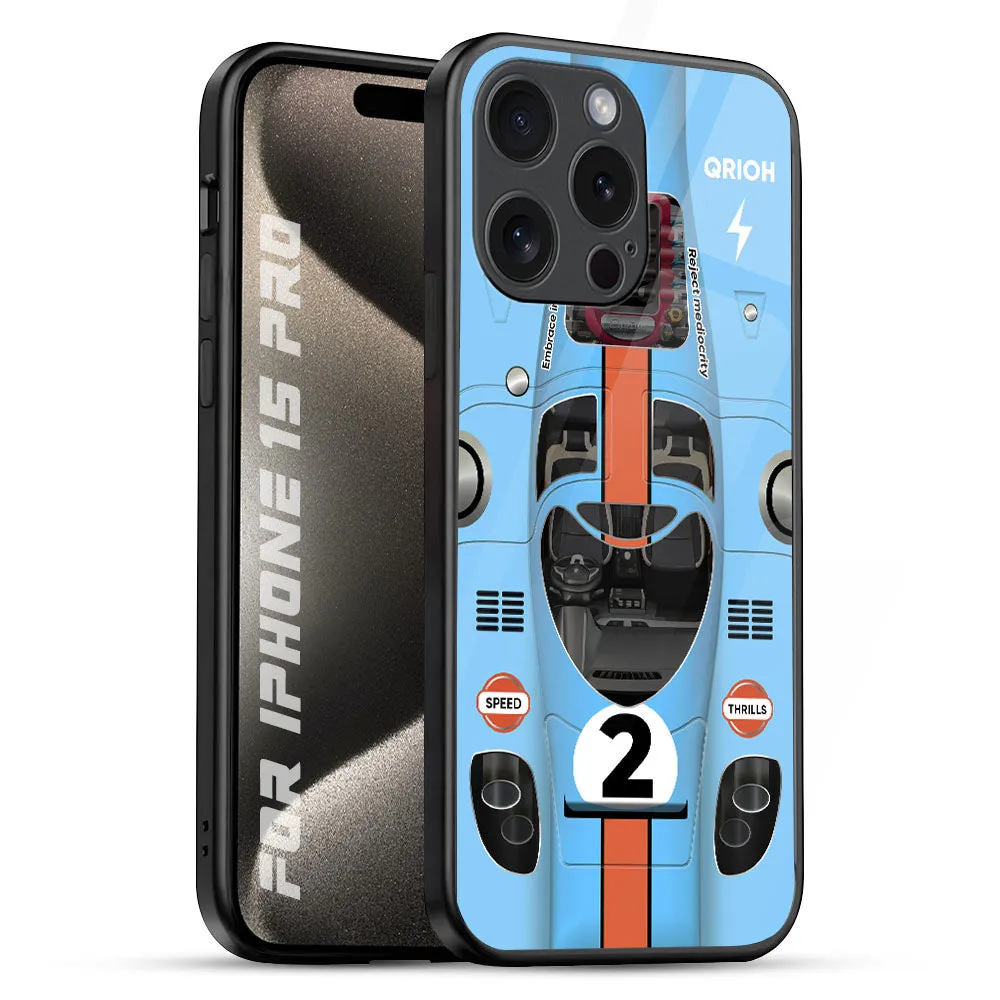 Race Laboratory Glass Case for iPhone 15 Pro Lightweight Protection